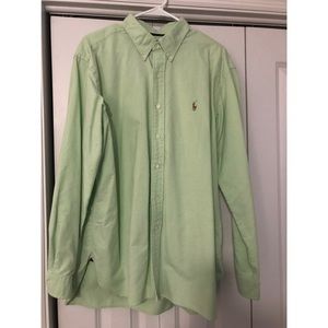 Green Classic Fit Ralph Lauren Button Up